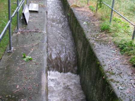 Abschlag aus dem Regenüberlaufbecken