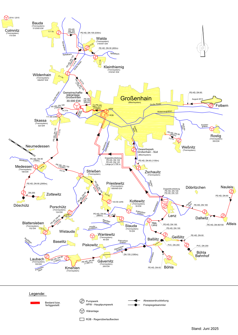 Lageplan Gemeinschaftskläranlage Großenhain Lageplan Gemeinschaftskläranlage Großenhain