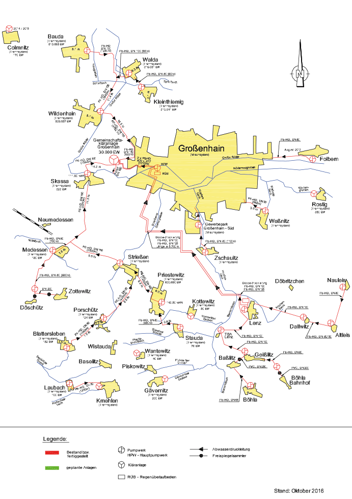 Lageplan Gemeinschaftskläranlage Großenhain Lageplan Gemeinschaftskläranlage Großenhain